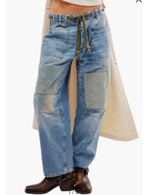 We the Free Moxie Mid Rise Barrel Jeans